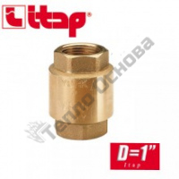 Обратный клапан Itap Europe пружинный муфтовый с металлическим седлом 1"
