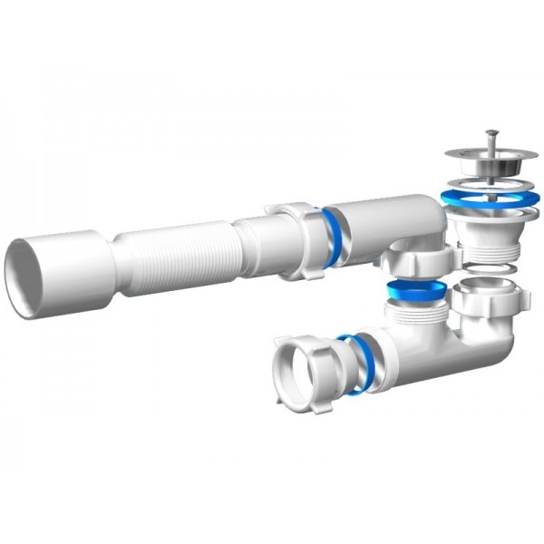 Купить E215 / Сифон для душа душевого поддона регулируемый 1 1/2\"x40 с ...