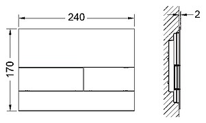 Система инсталляции для унитазов Tece TECEprofil 9300000 + кнопка + прокладка + крепеж