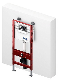 Система инсталляции для унитазов Tece TECEprofil 9300000 + кнопка + прокладка + крепеж