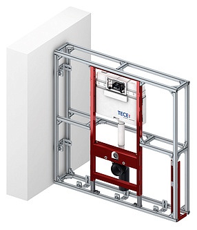 Система инсталляции для унитазов Tece TECEprofil 9300000 + кнопка + прокладка + крепеж