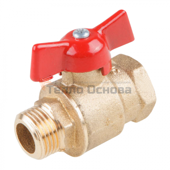 Купить Кран шаровый DN 15 PN 1.6 МПа 11б27n5 (вод) м-ц ручка бабочка ...