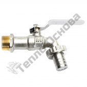Кран шаровый  водоразборный с латунным штуцером 3/4" PROFACTOR