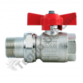 Кран шаровый с АМЕРИКАНКОЙ ITAP ГШ15 IDEAL (бабочка) 0980012