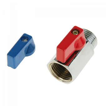 Кран шаровой MINI 1/2" вн/нар, хромированный, PROFACTOR
