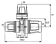 Тройник TECE TECElogo PPSU 32x25x25