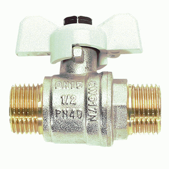 Кран шаровый ник. STANDARD 3/4" ш-ш ручка бабочка, PROFACTOR