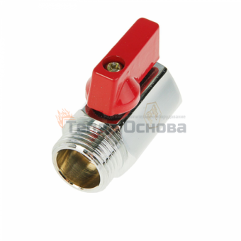 Кран шаровой MINI 1/2" вн/нар, хромированный, PROFACTOR