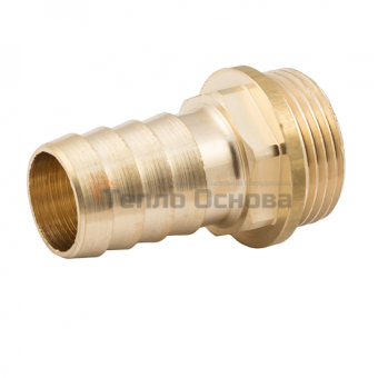 Штуцер латунный 1" х 32мм (елочка), наружная резьба