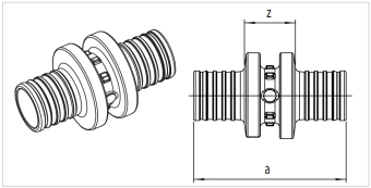 Муфта соединительная равнопроходная REHAU Rautitan PX D16