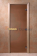 Дверь для сауны DOORWOOD Матовая бронза 7x19