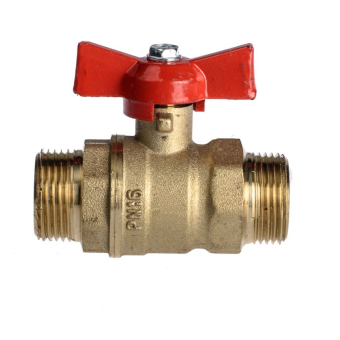 Кран шаровый DN 15 PN 1.6 МПа 11Б27п7 (вод) НР-НР ручка бабочка, Цветлит