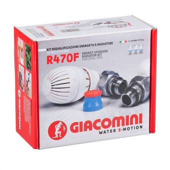 Комплект радиаторый прямой 1/2" Giacomini R470F