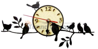 Часы "Птички на ветке"