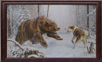 Картина "Медведь" 60х100