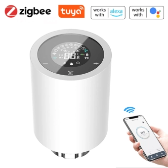 Цифровой термостатический клапан Tuya ZigbeeThermostatic Radiator Valve