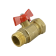 Кран шаровый DN 20 PN 1.6 МПа 11б27n5 (вод) г-г ручка бабочка, Цветлит