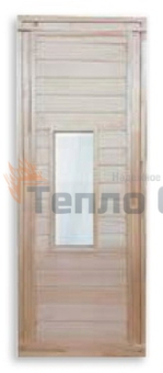 Дверь для сауны БШ Глухая со стеклом 7х17 (34021)
