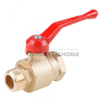 Кран шаровый DN 15 PN 1.6 МПа 11б27n5 (вод) м-ц, Цветлит