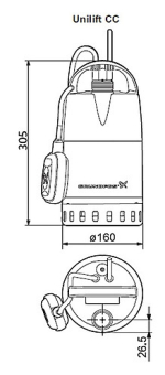 Дренажный насос Grundfos Unilift CC 5 A1