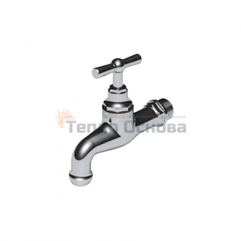 Кран вентильный садовый хром 1/2" (арт. 2580043)