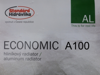 Радиатор алюминиевый Standard Hidravlika Economic A100 (500/100)