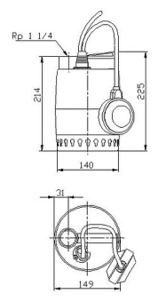 Дренажный насос Grundfos Unilift KP 250-A1